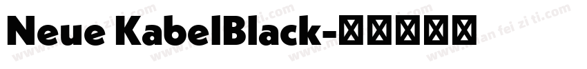 Neue KabelBlack字体转换